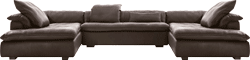 Doppel winkelförmiges Sofa  design History