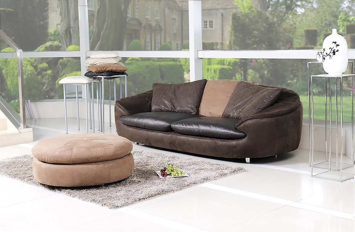 TIBET Sofa aus Leder